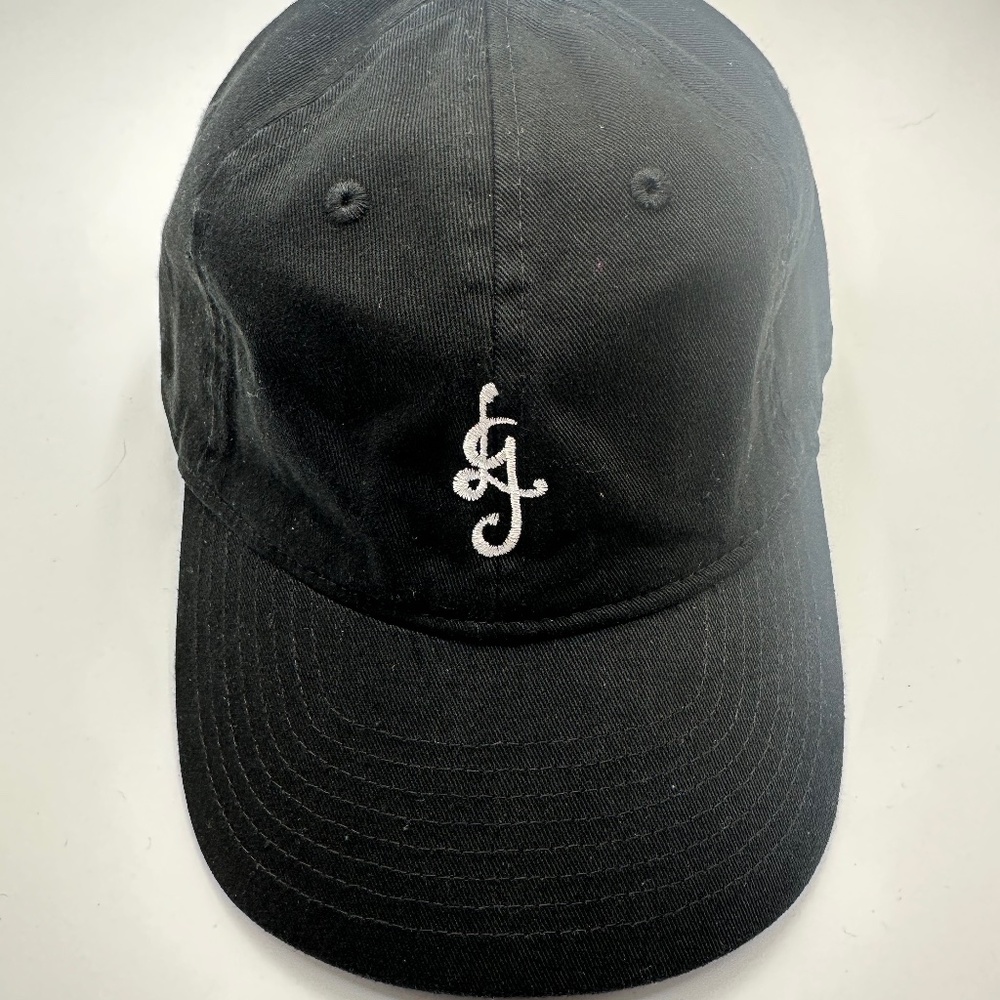 New  Lady Gaga Jazz & Piano Logo Graphic Black Baseball Cap Hat One Size